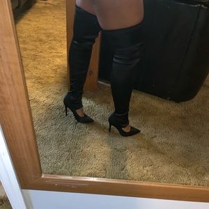 Anne Michelle thigh high heels